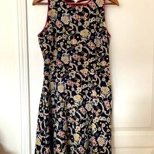 Multi-coloured summery sleeveless dress